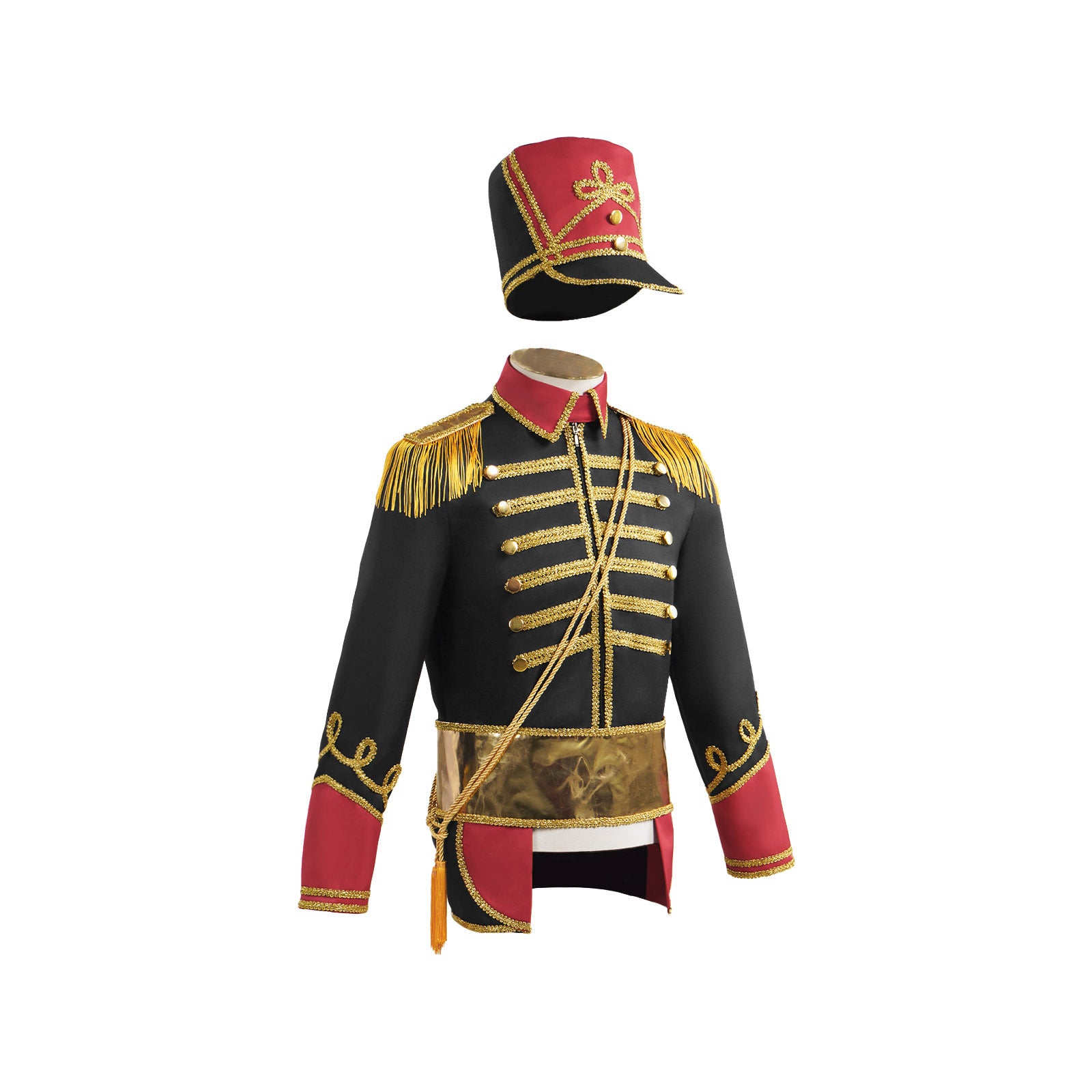 British Hussar Tunic Royal Prince Tailcoat Drummer Parade Costume Jacket Men Halloween
