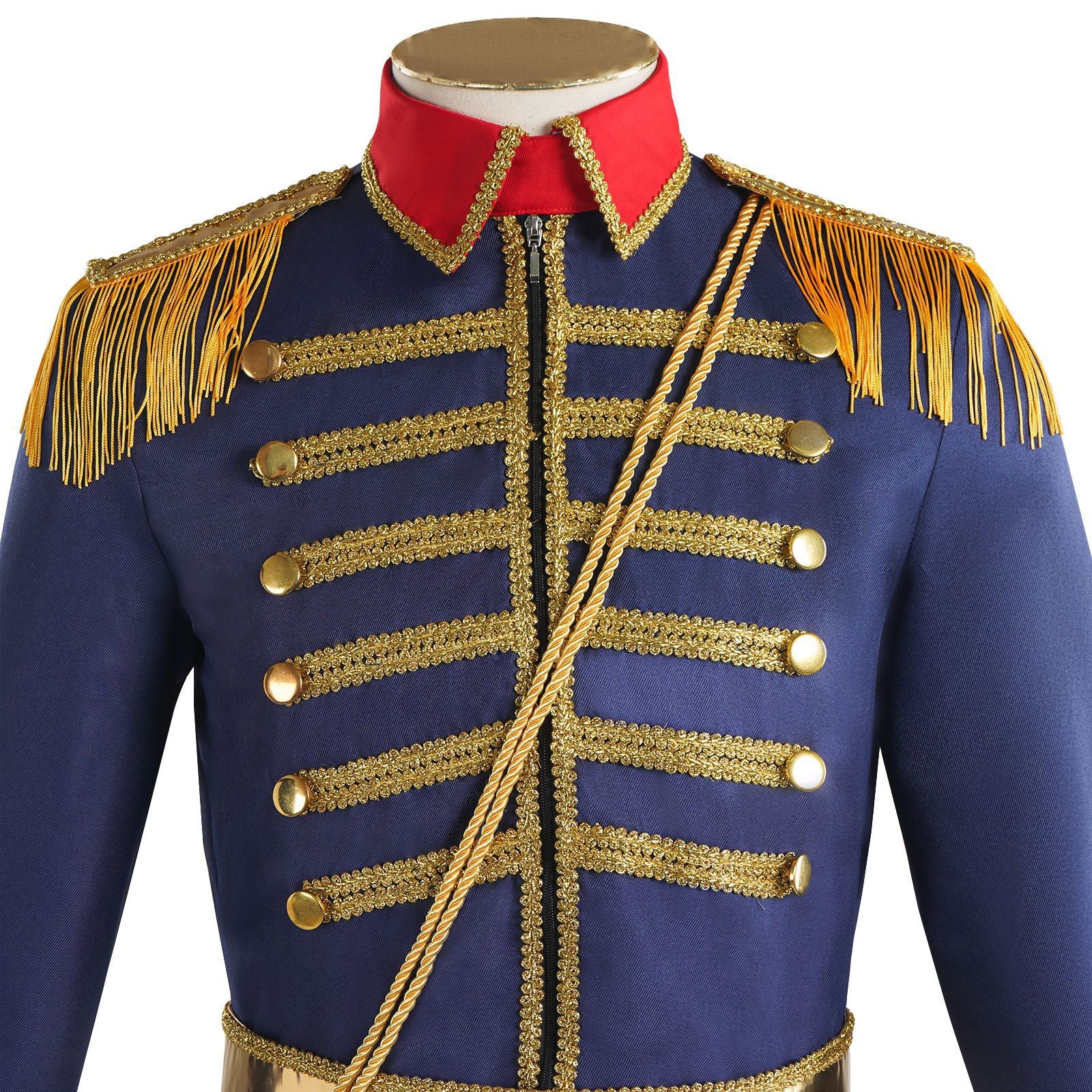 British Hussar Tunic Royal Prince Tailcoat Drummer Parade Costume Jacket Men Halloween