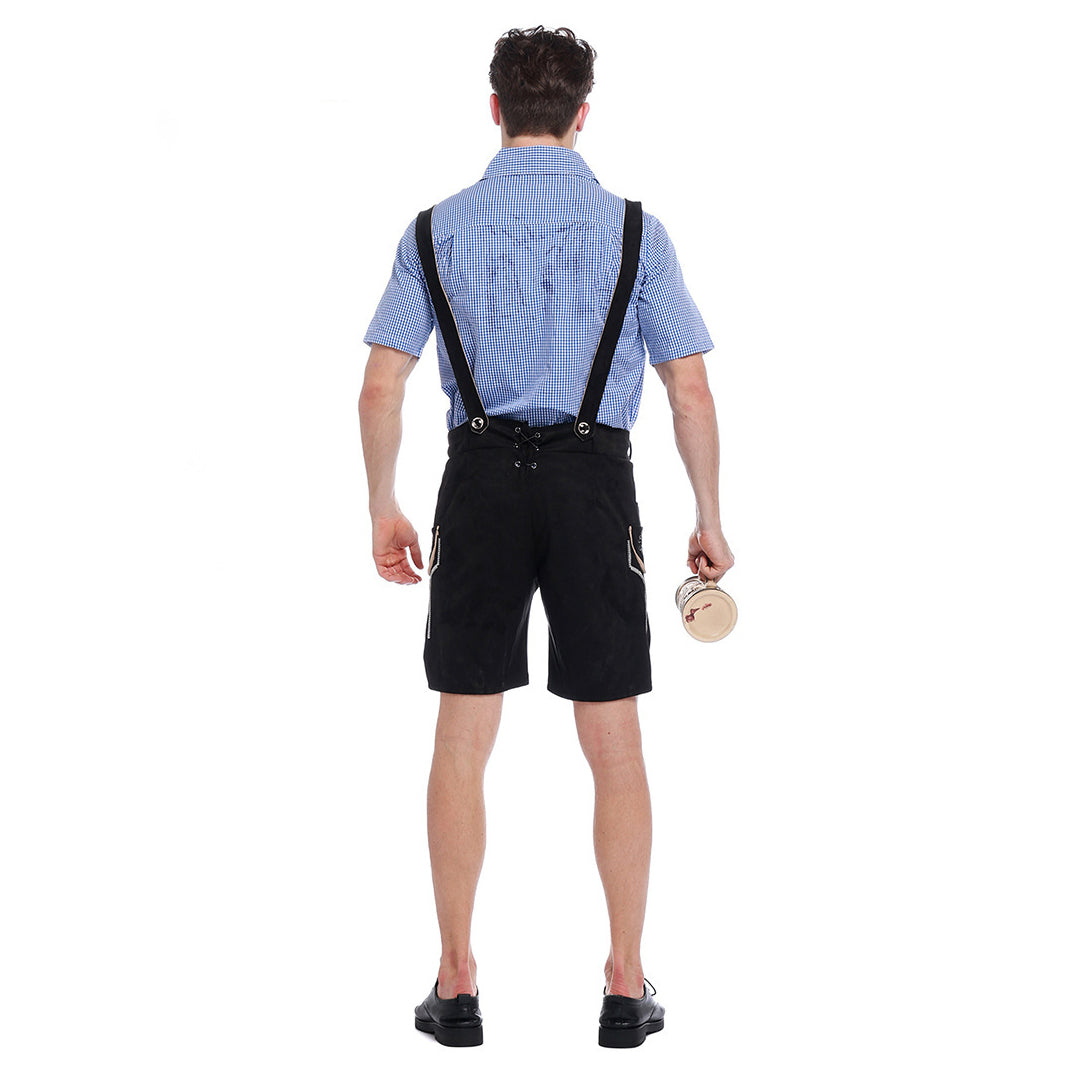 Men German Oktoberfest Outfit Beer Waiter Halloween Costume