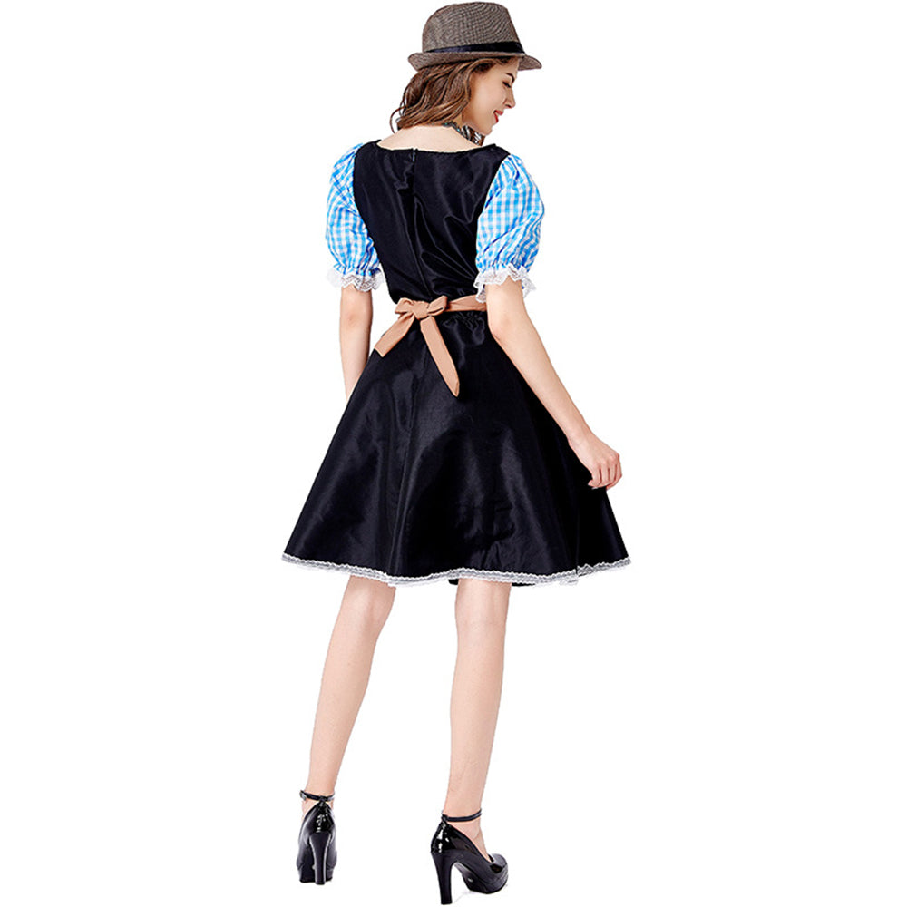 Women Oktoberfest Costume Bavarian Maid Party Dress Carnival Halloween
