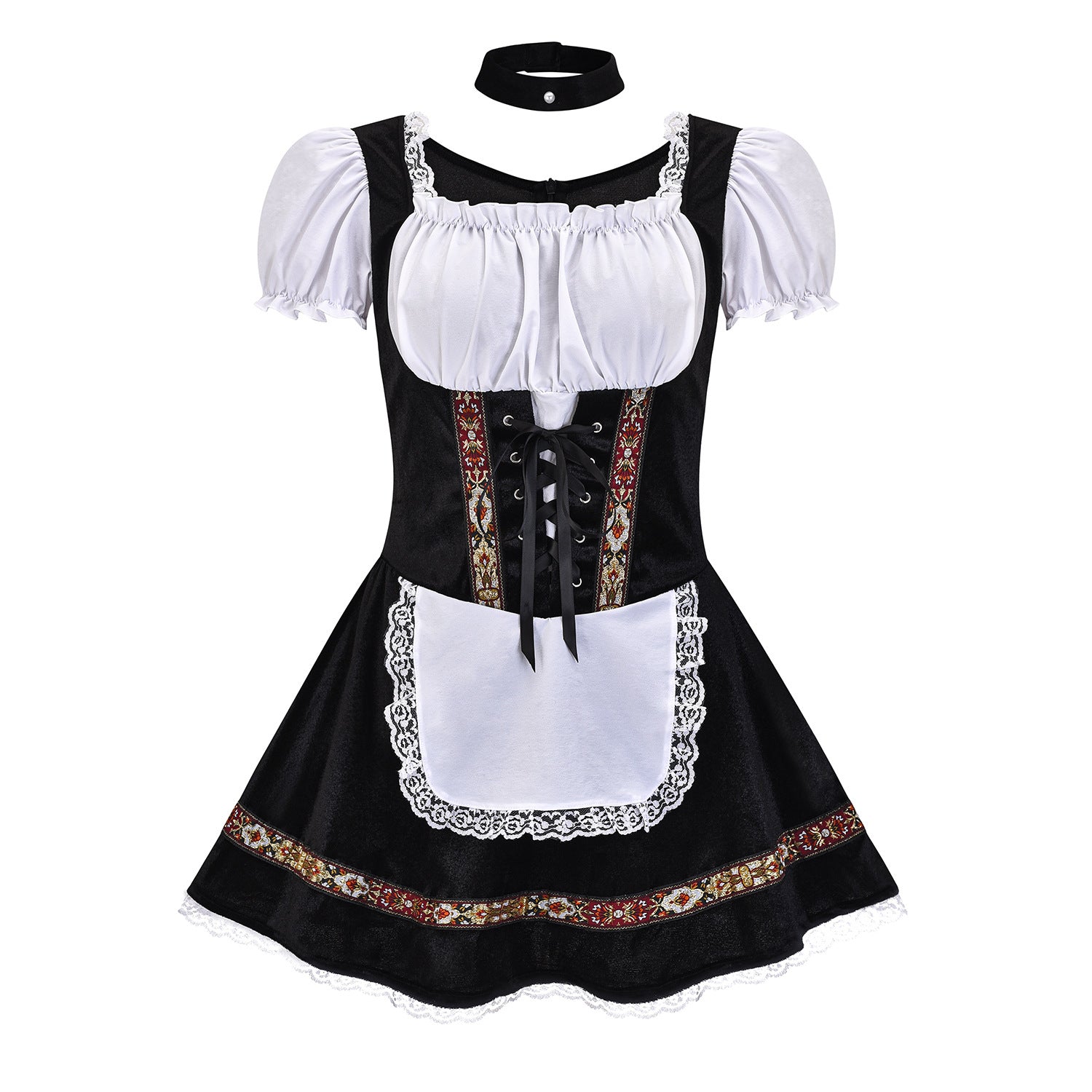 Oktoberfest Costume Women German Bavarian Beer Girl Dirndl Dress Carnival Halloween