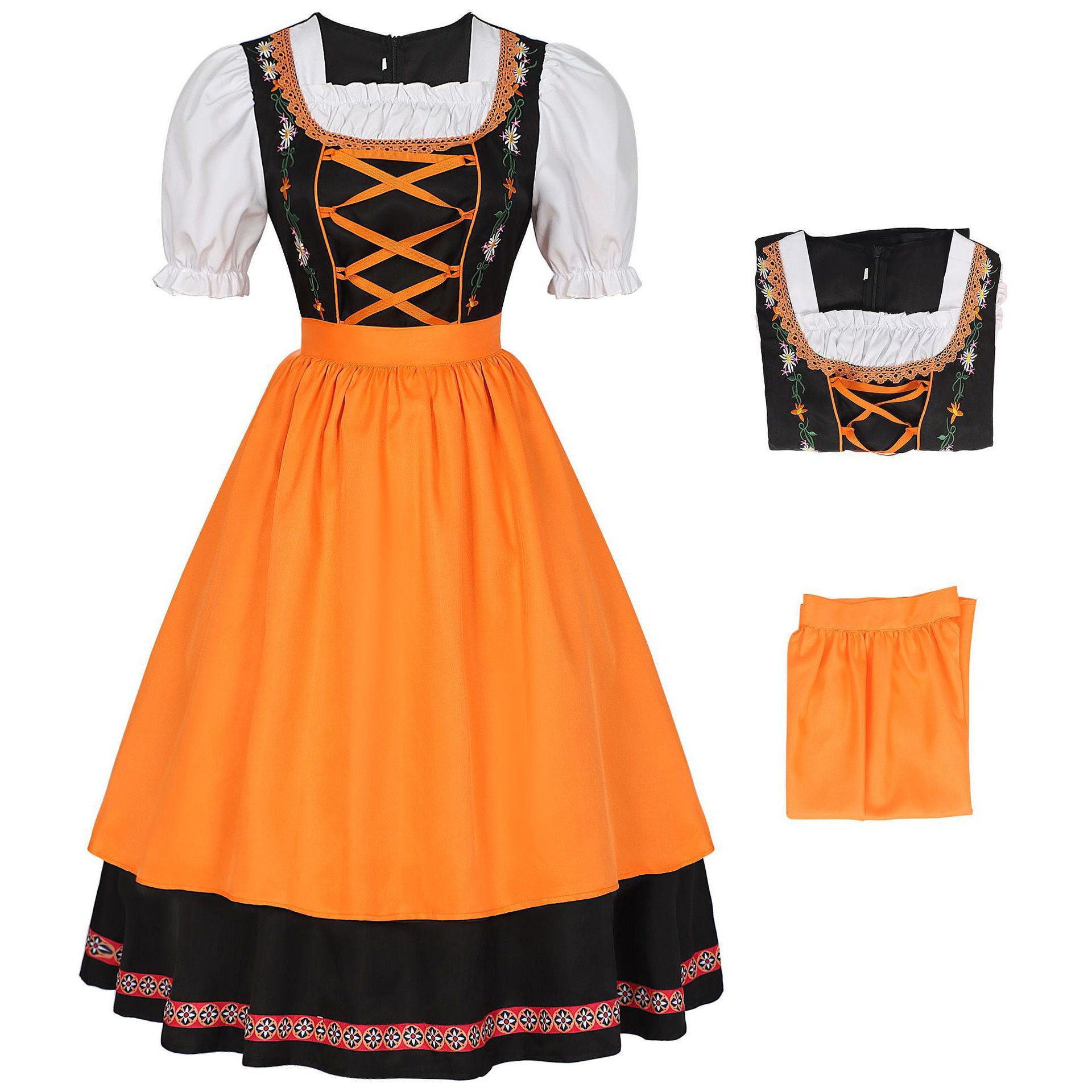 German Oktoberfest Bavarian Nation Costume Overalls Set Halloween Carnival Outfit