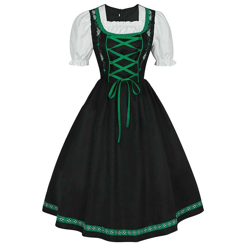 German Oktoberfest Bavarian Nation Costume Overalls Set Halloween Carnival Outfit