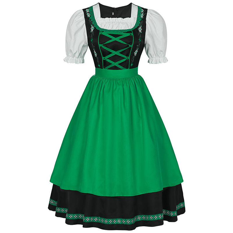 German Oktoberfest Bavarian Nation Costume Overalls Set Halloween Carnival Outfit