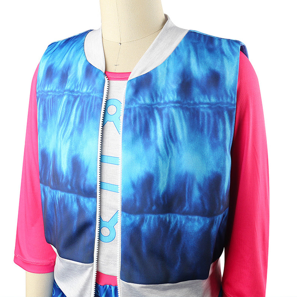 Zombies 4 Addison Costume for Kids Girls Cheerleader Dress Up 3PCS Halloween