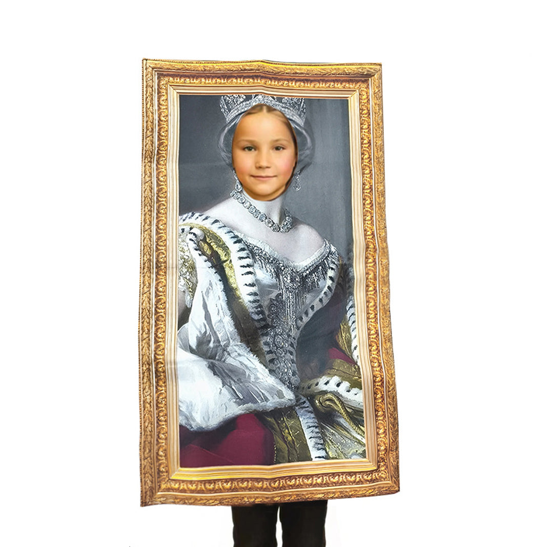 Funny spoof murals Costume Mona Lisa French girl Einstein Marie Curie King Queen Victoria Knight