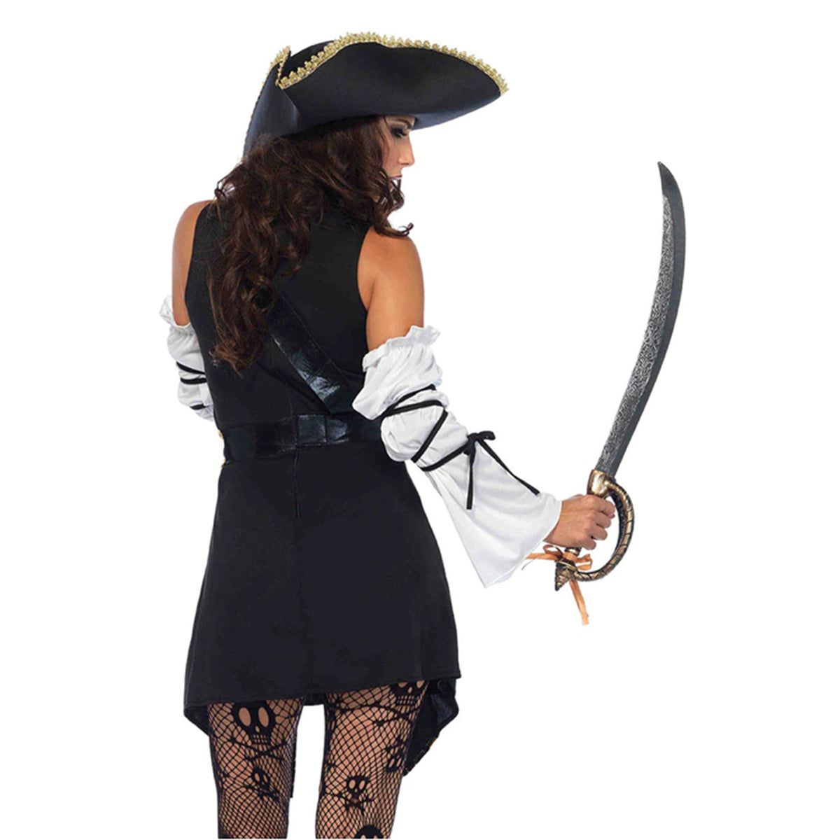 Buccaneer Pirate Costume of Black Sea For Women Halloween