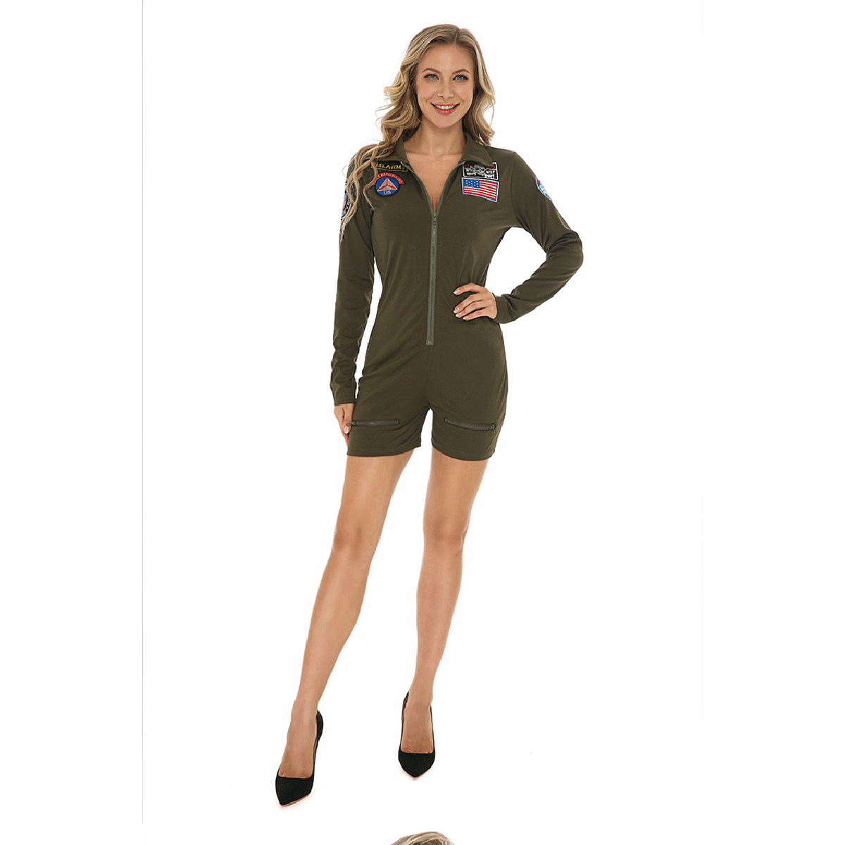 Pilot Character Costumes Jumpsuit For Women