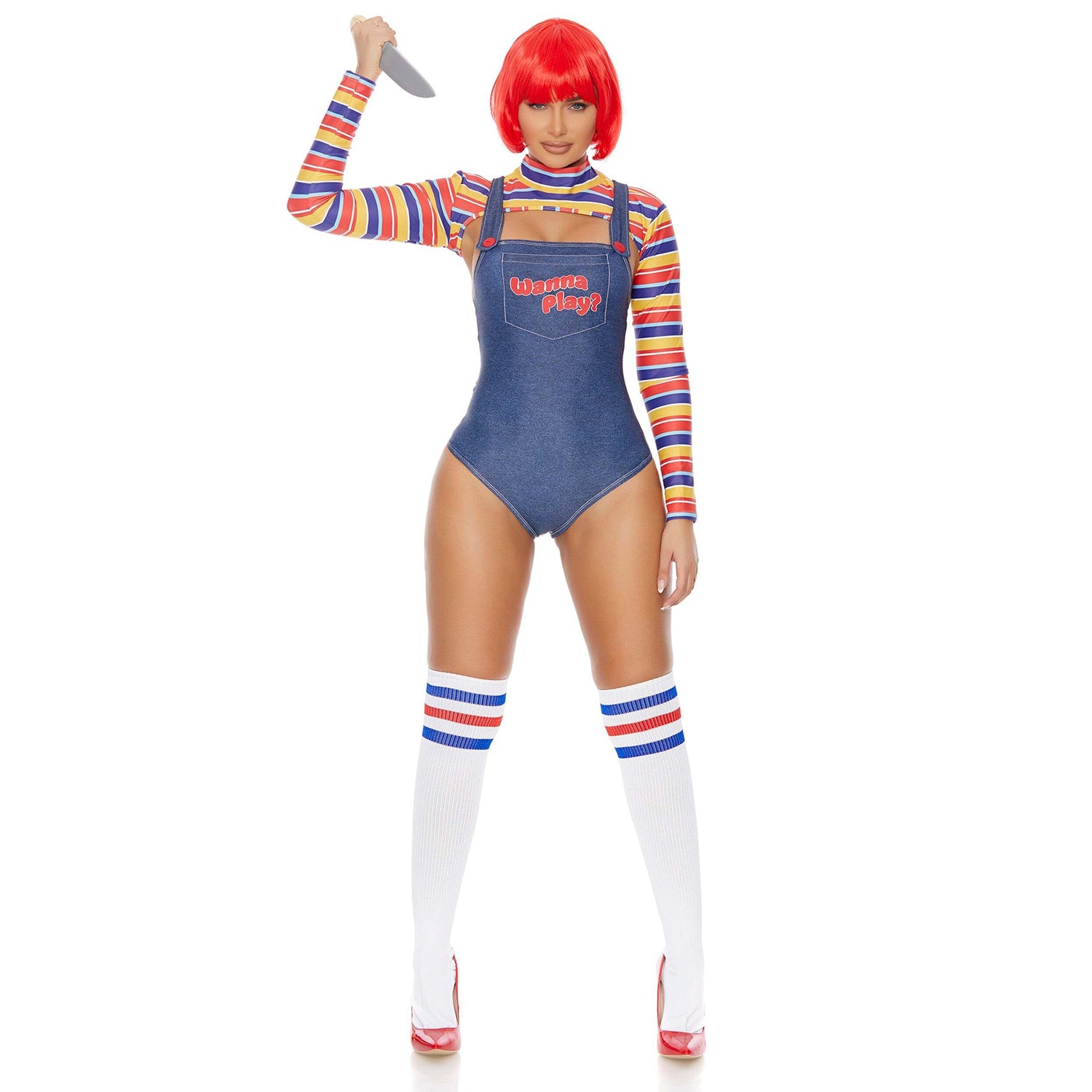 Wanna Play Print Cosplay Party Costumes For Women