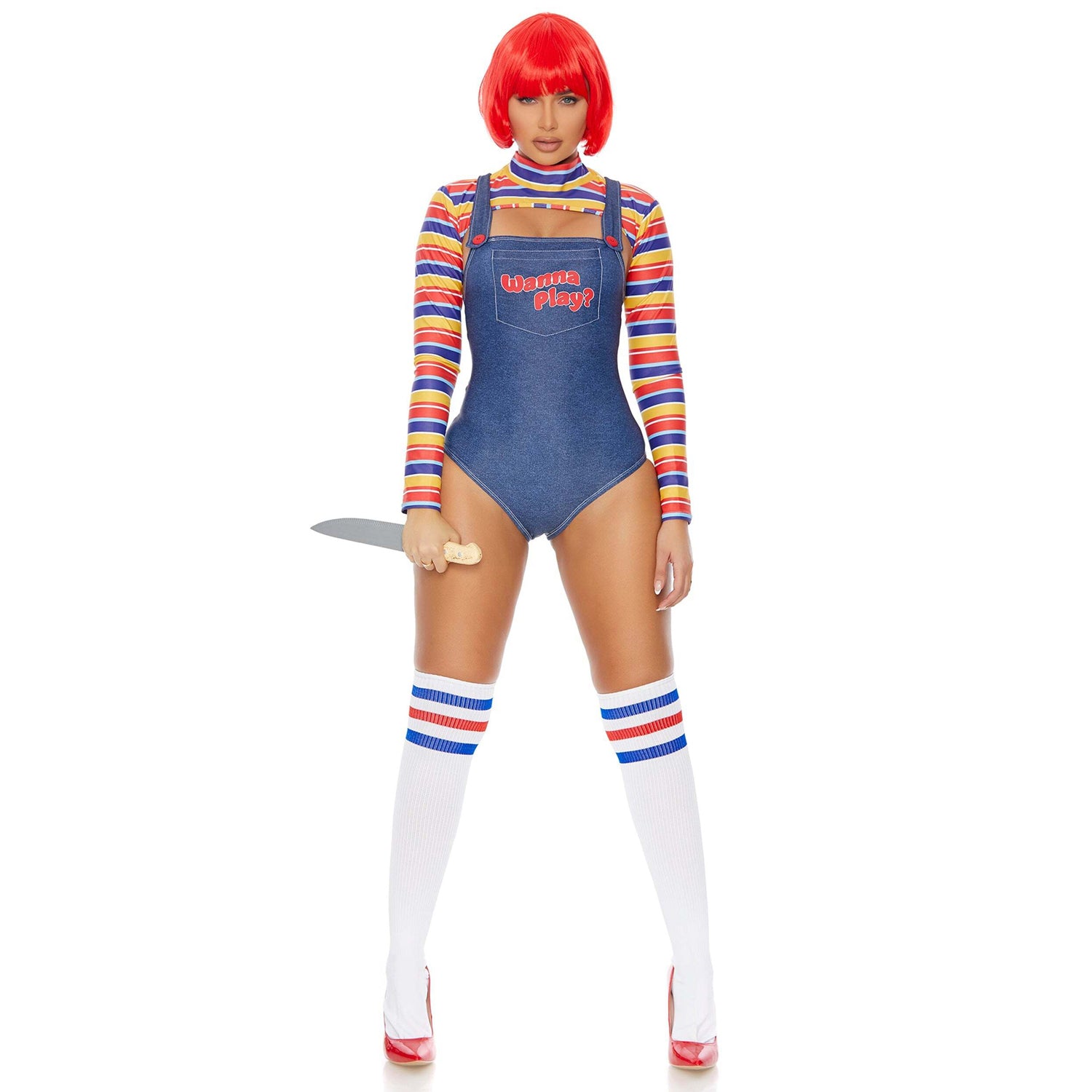 Wanna Play Print Cosplay Party Costumes For Women