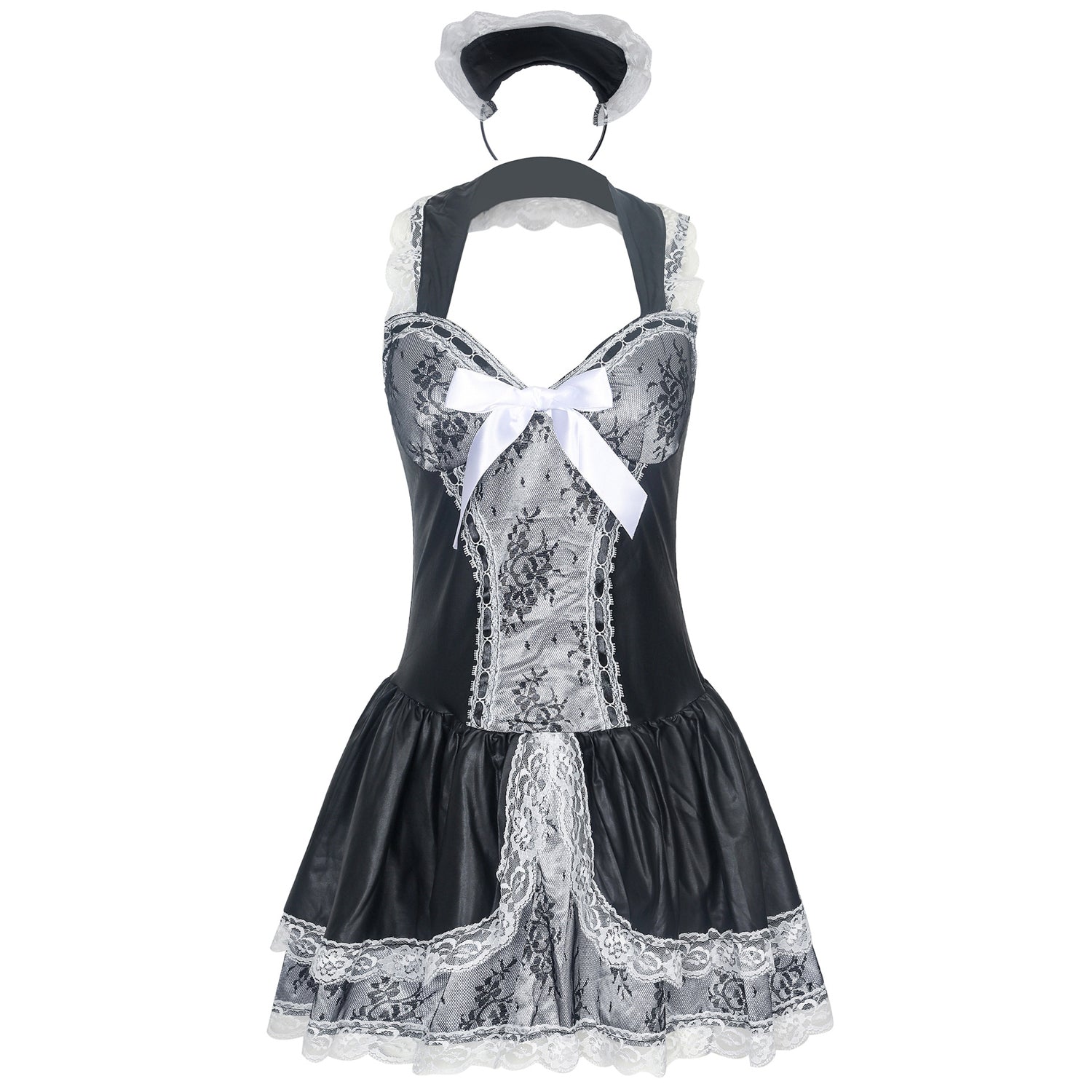 French Maid Lace Dress Game Costumes
