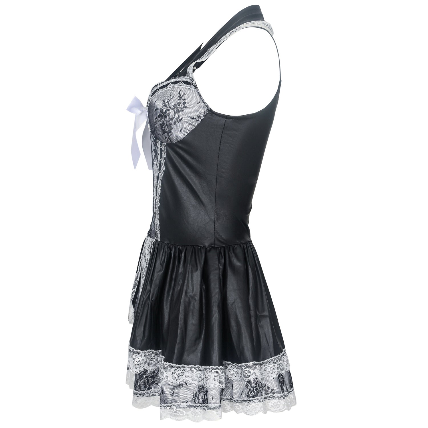 French Maid Lace Dress Game Costumes