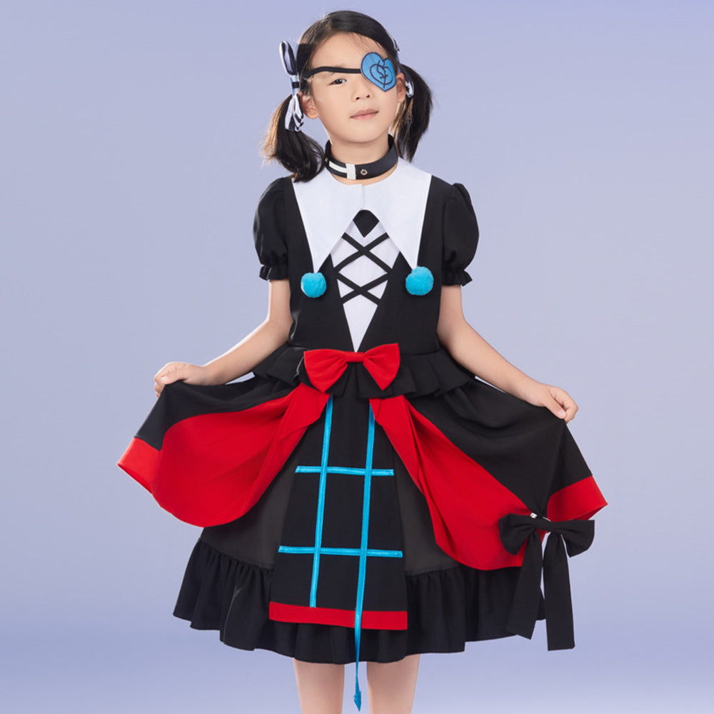 Game Eggy Party Stella Mute Girl Cosplay Costume Set