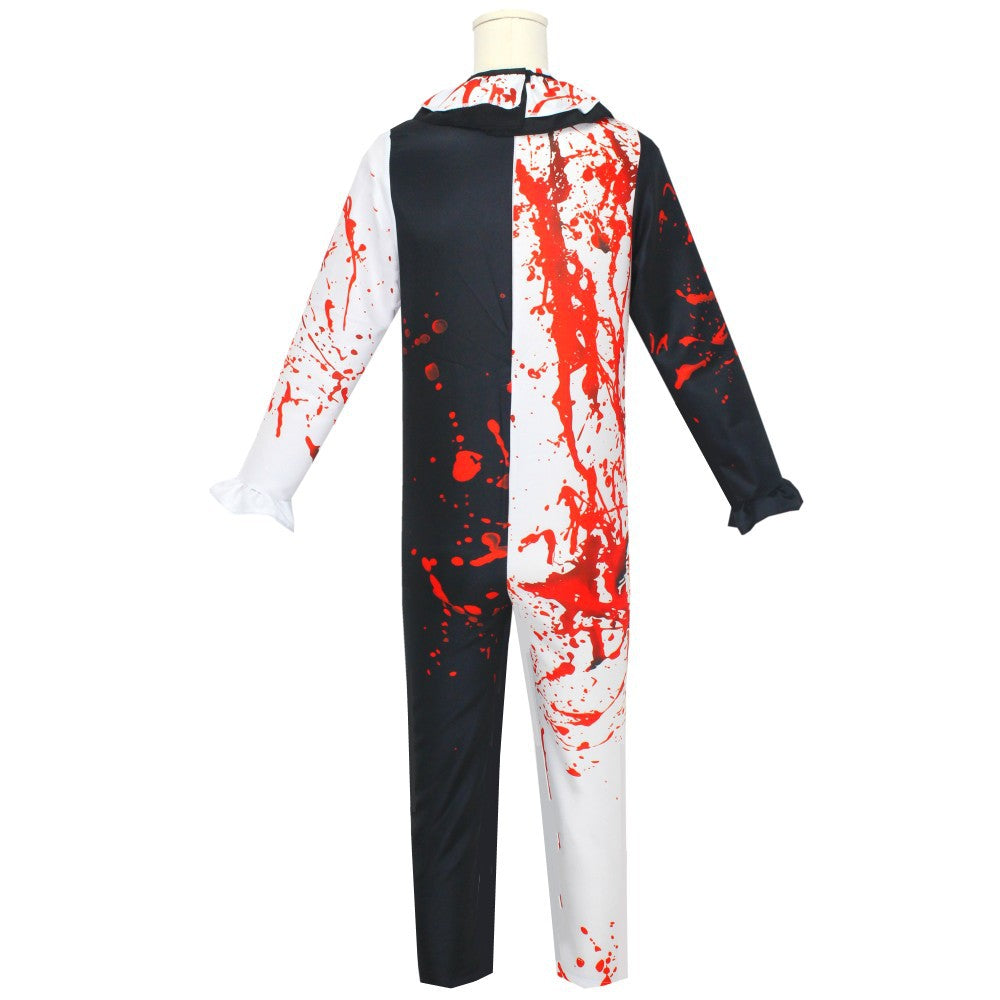 Terrifier 2 Art The Clown Joker Cosplay Costume Jumpsuit Halloween