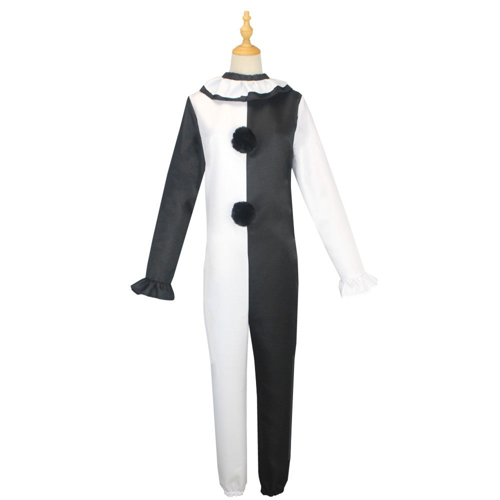 Terrifier 2 Art The Clown Joker Cosplay Costume Jumpsuit Halloween
