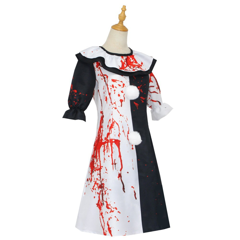 Terrifier 2 Art The Clown Joker Cosplay Costume Jumpsuit Halloween
