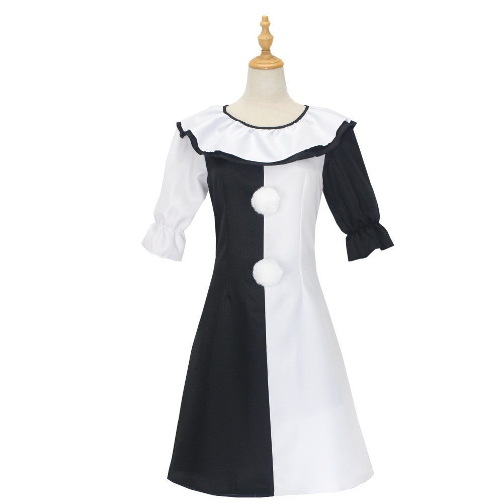 Terrifier 2 Art The Clown Joker Cosplay Costume Jumpsuit Halloween