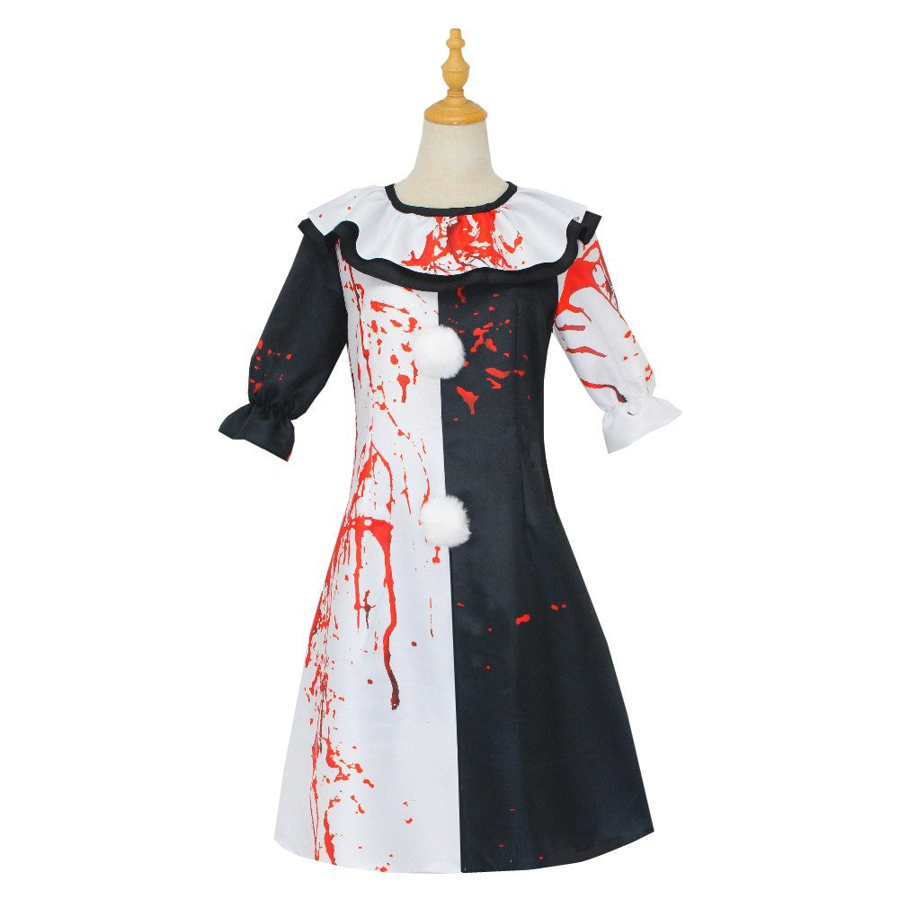 Terrifier 2 Art The Clown Joker Cosplay Costume Jumpsuit Halloween