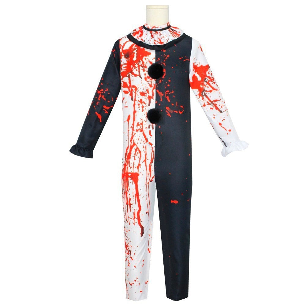 Terrifier 2 Art The Clown Joker Cosplay Costume Jumpsuit Halloween