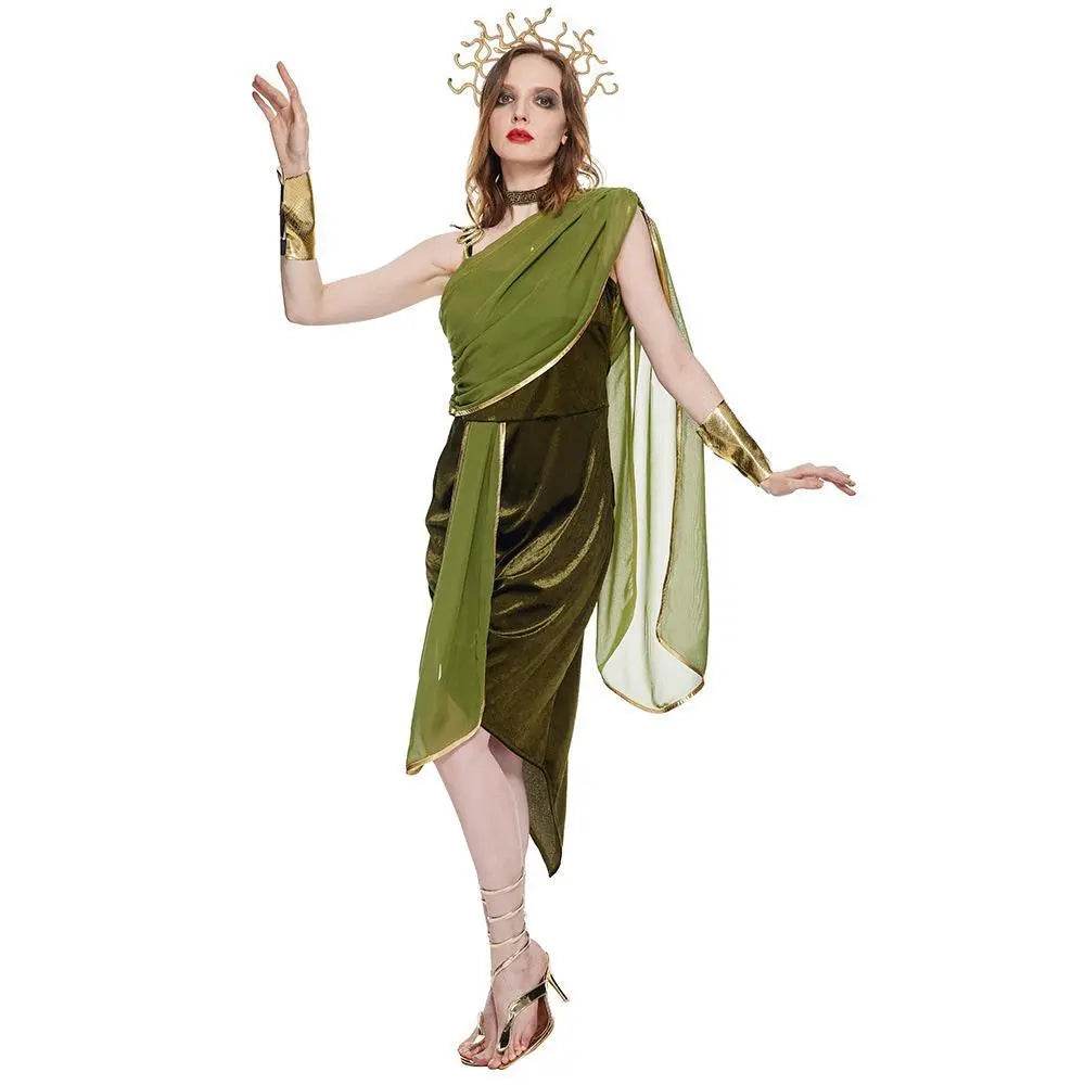 Adult Medusa Costume Halloween Cosplay Outfit for Bar Parties and Performances - Ecosfun