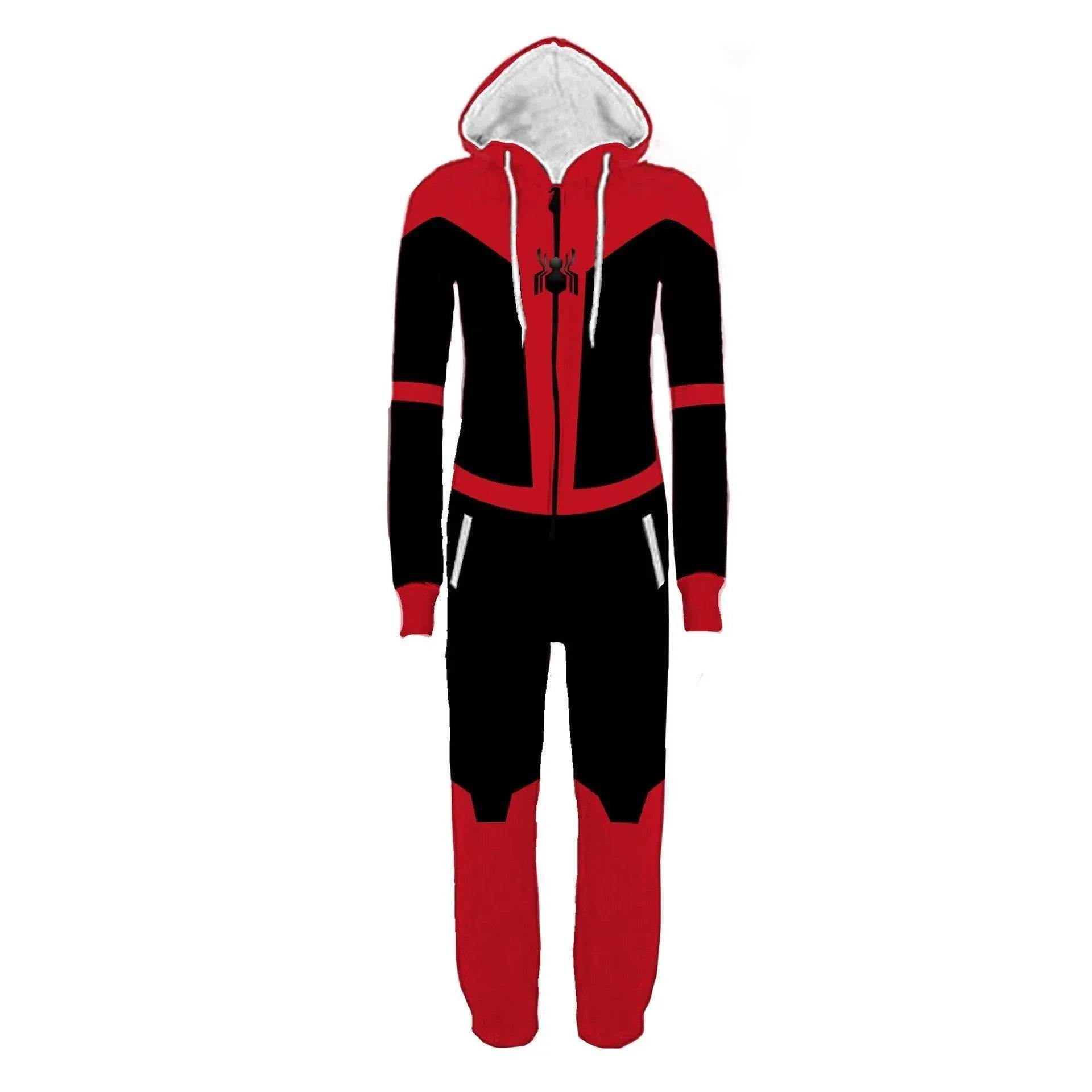 Adult Men's Super Hero Spider-man Deadpool The Flash One Piece costume Jumpsuit - Ecosfun