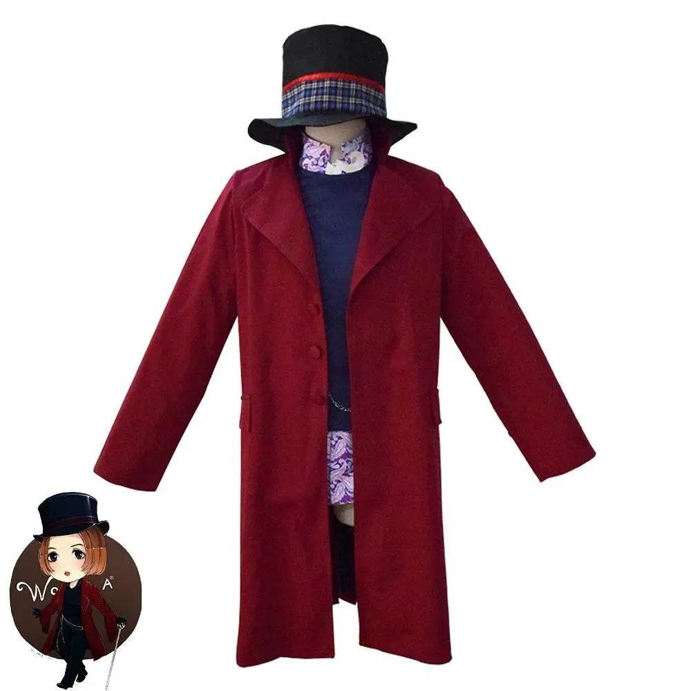 Adult Willy Wonka Charlie and the Chocolate Factory Johnny Depp Cosplay Costume Outfits For Men - Ecosfun