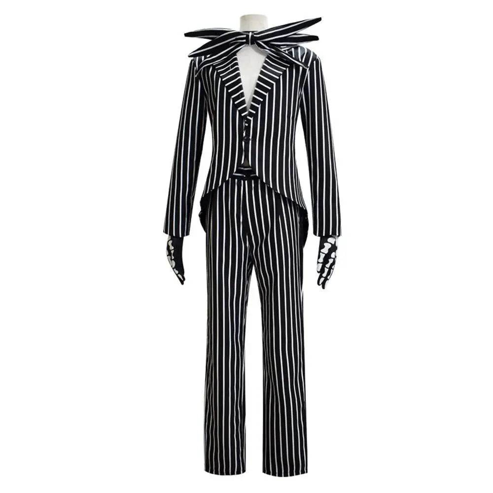 Adult kids Jack Skellington Sally Suit Costume The Nightmare Before Christmas for women men Boy Girl full Set - Ecosfun