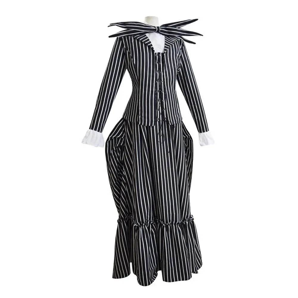 Adult kids Jack Skellington Sally Suit Costume The Nightmare Before Christmas for women men Boy Girl full Set - Ecosfun