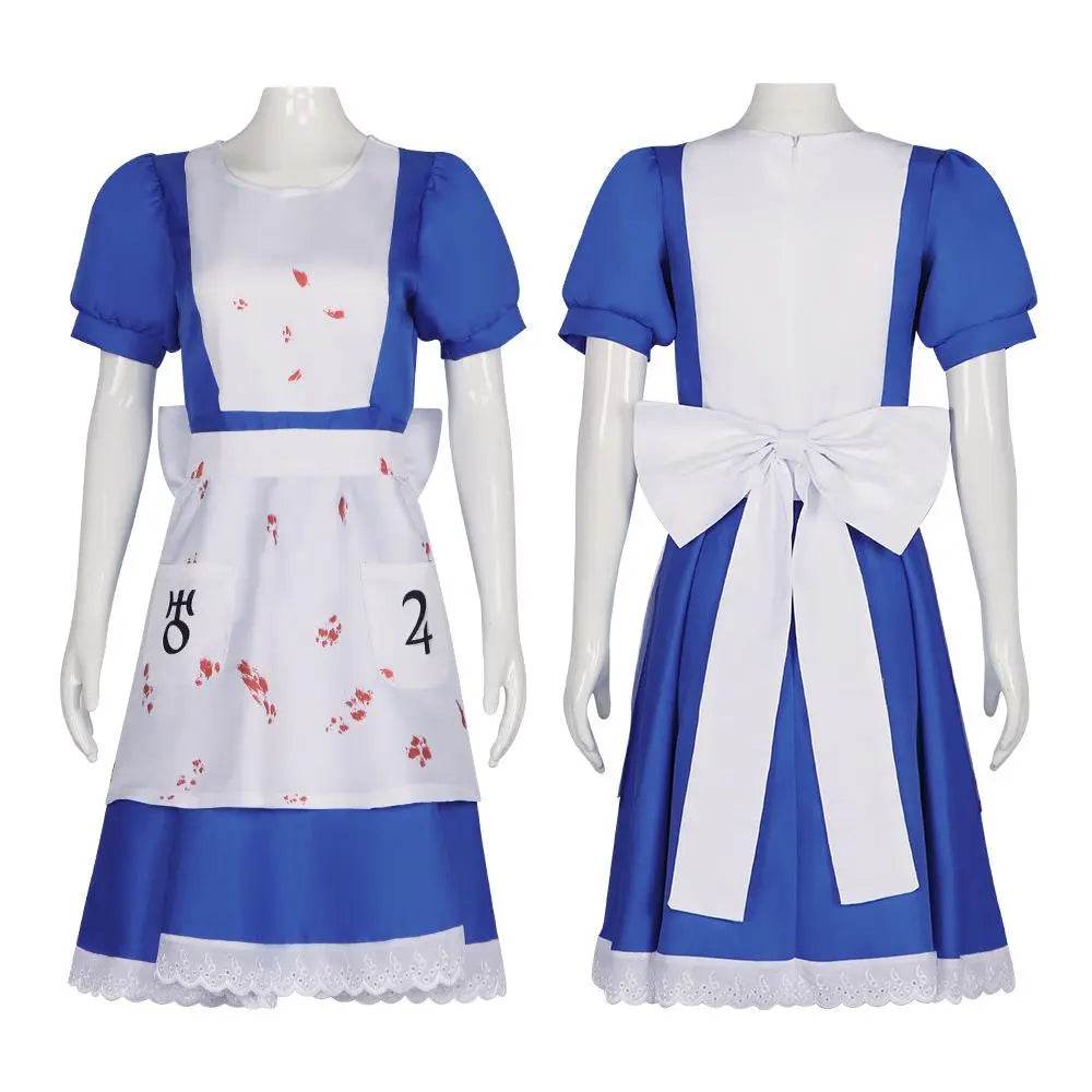 Alice Madness Returns Maid Cosplay Costume Outfit Halloween Carnival Suit - Ecosfun