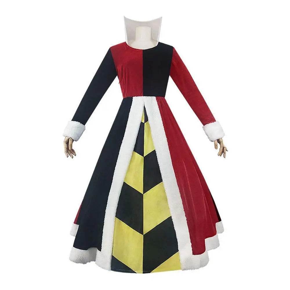 Alice in Wonderland Queen Of Hearts Cosplay Costume Dress Outfits Halloween Carnival Suit - Ecosfun