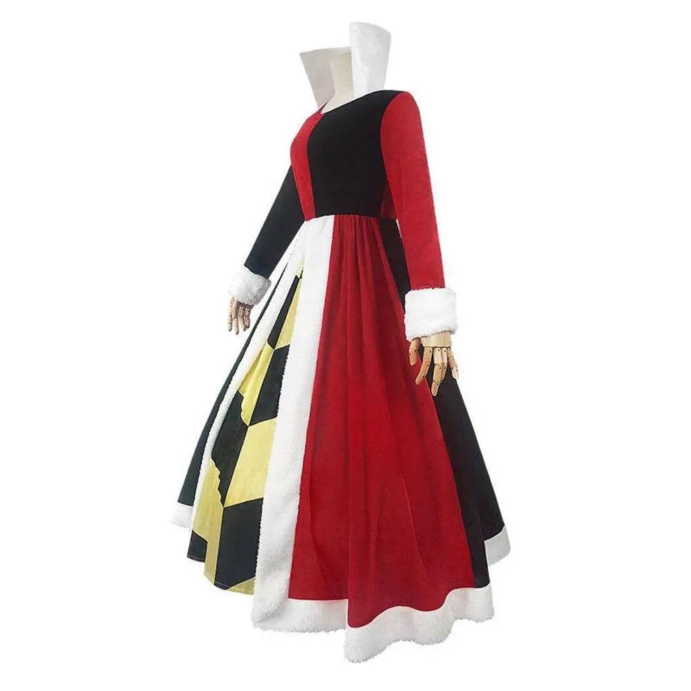 Alice in Wonderland Queen Of Hearts Cosplay Costume Dress Outfits Halloween Carnival Suit - Ecosfun
