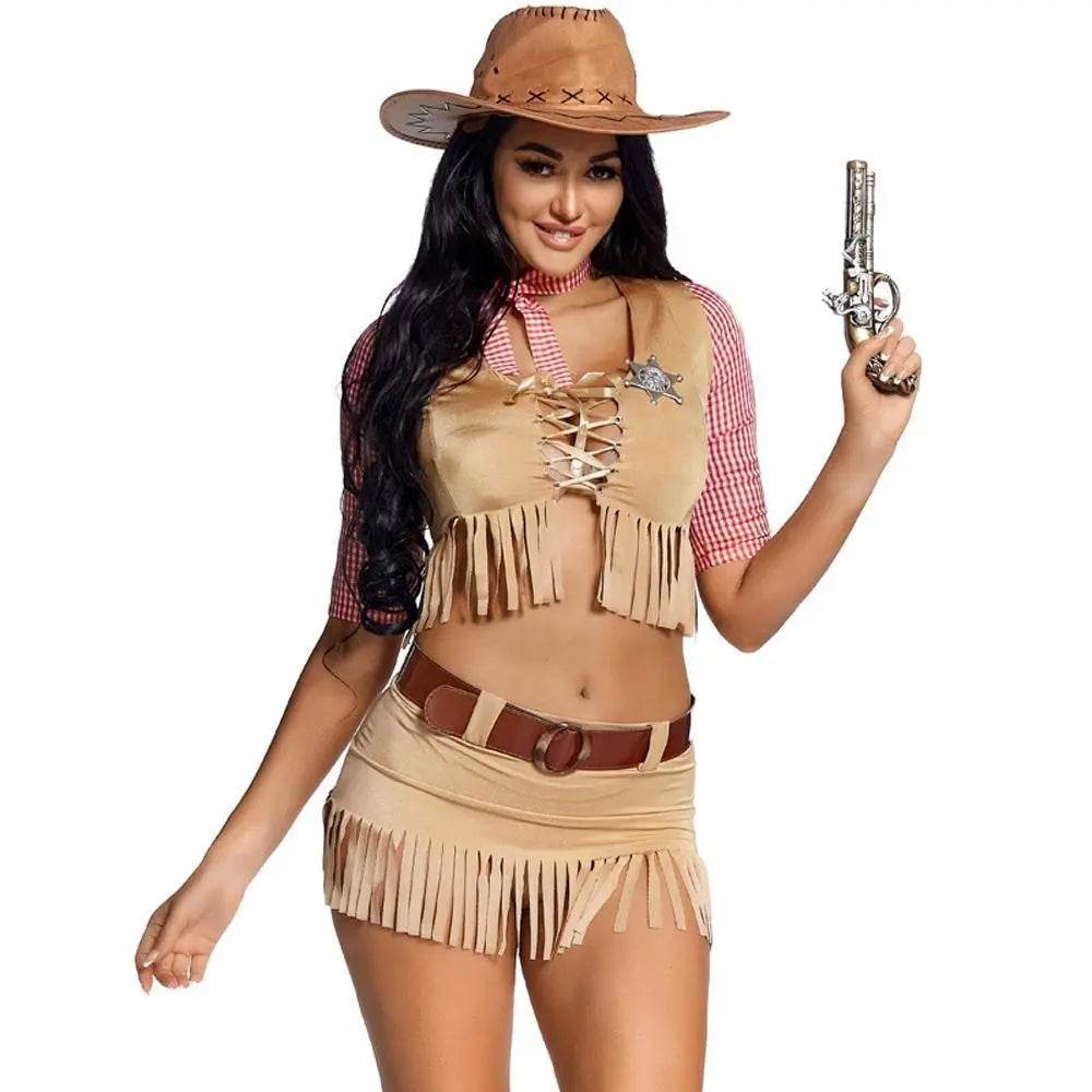 American Western pioneer cowboy Halloween Costume - Ecosfun