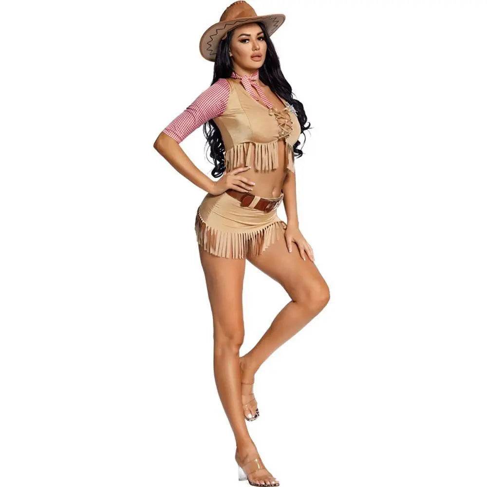 American Western pioneer cowboy Halloween Costume - Ecosfun