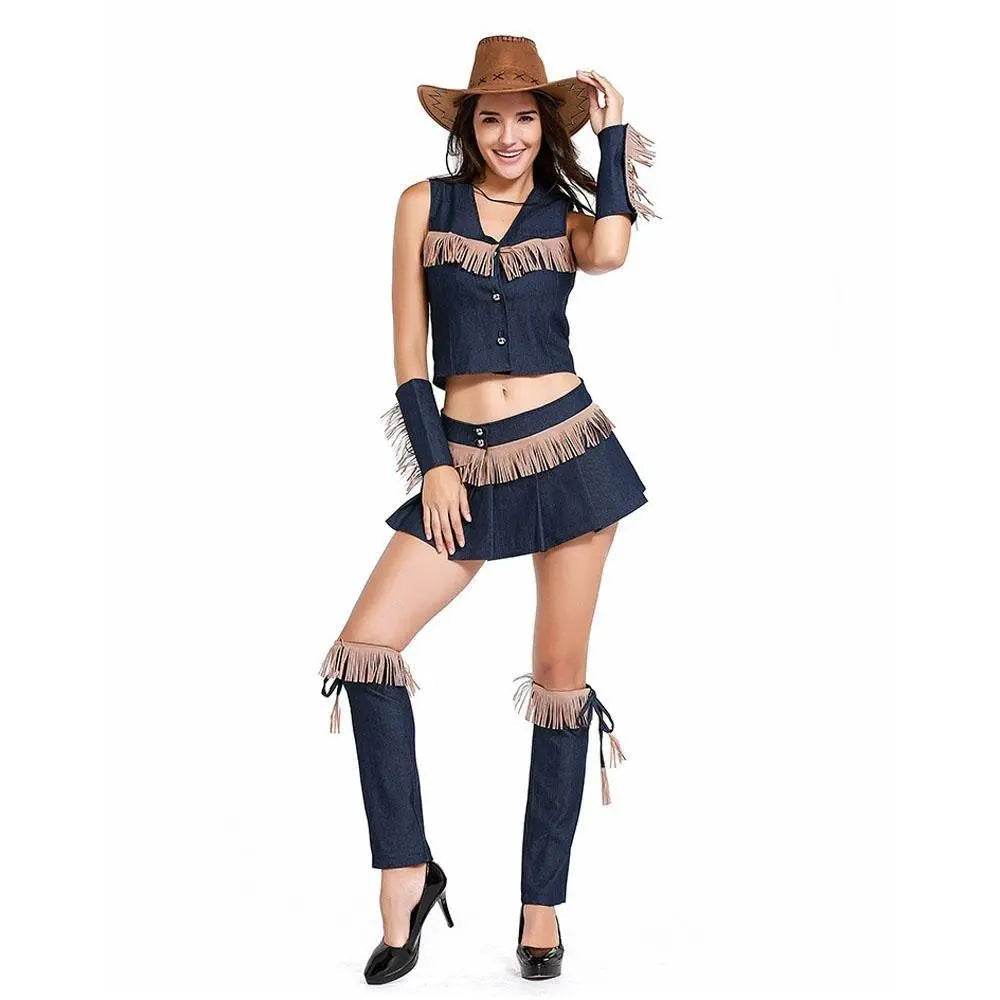 American Wild West cowboy pirate game Costume fancy dress - Ecosfun