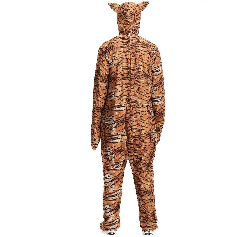 Animal Tiger Adult Jumpsuit Cosplay Costume Outfits Carnival Suit - Ecosfun