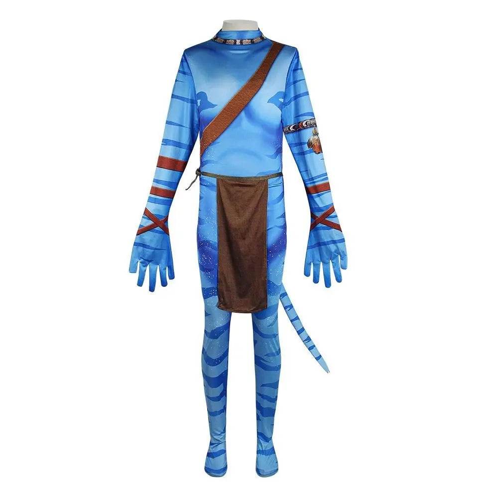 Avatar: The Way of Water Cosplay Costume adult zentai costume Sets and Mask Up For kids - Ecosfun