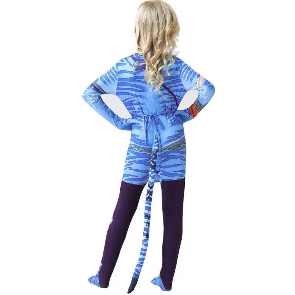 Avatar: The Way of Water Cosplay Costume kids zentai costume jumpsuit - Ecosfun