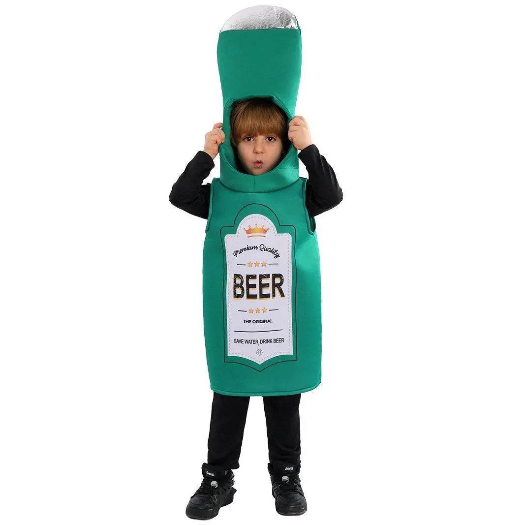 Beer Wine red Bottle Cosplay Costume Children's Day and School Festival Performance Outfit - Ecosfun