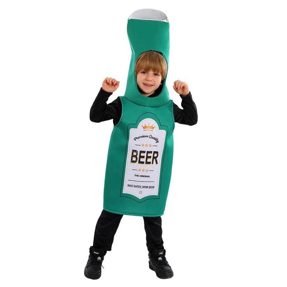 Beer Wine red Bottle Cosplay Costume Children's Day and School Festival Performance Outfit - Ecosfun