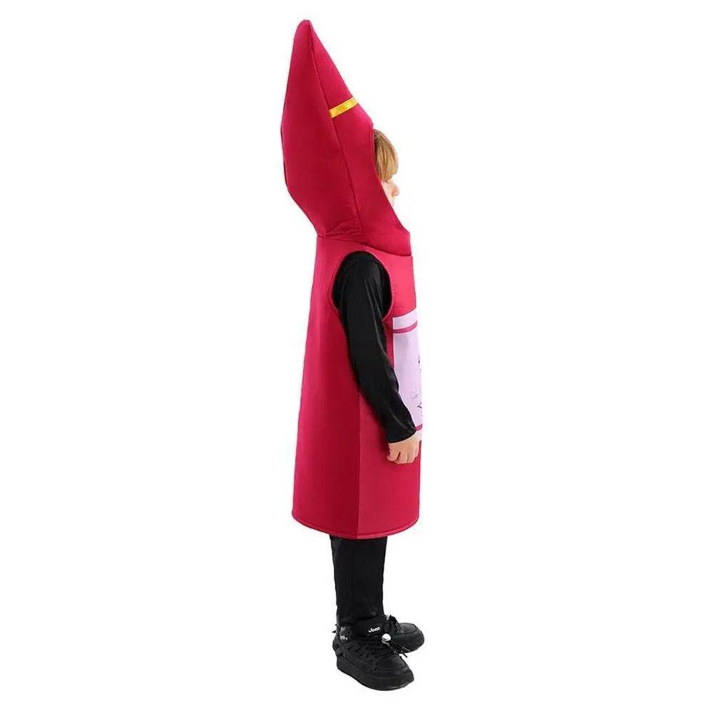 Beer Wine red Bottle Cosplay Costume Children's Day and School Festival Performance Outfit - Ecosfun
