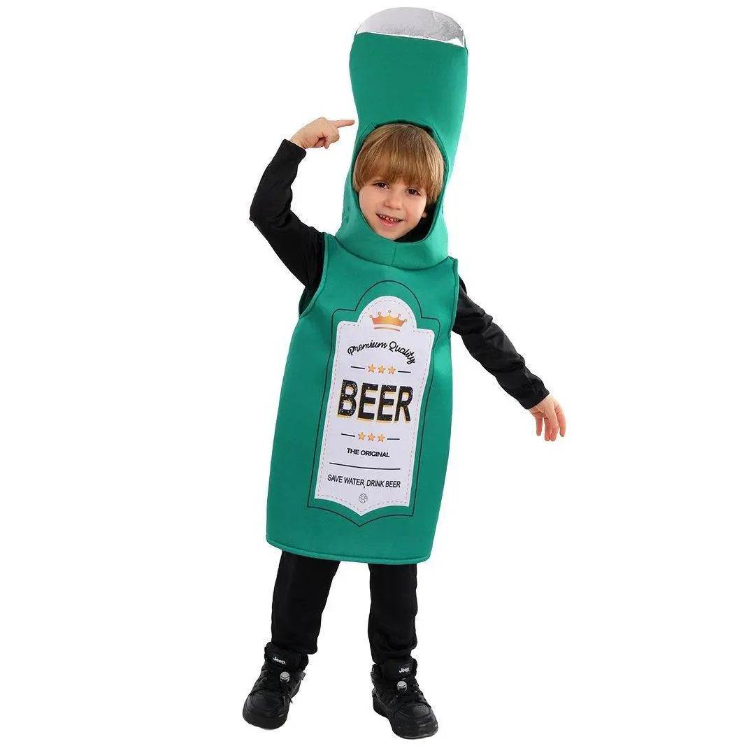 Beer Wine red Bottle Cosplay Costume Children's Day and School Festival Performance Outfit - Ecosfun