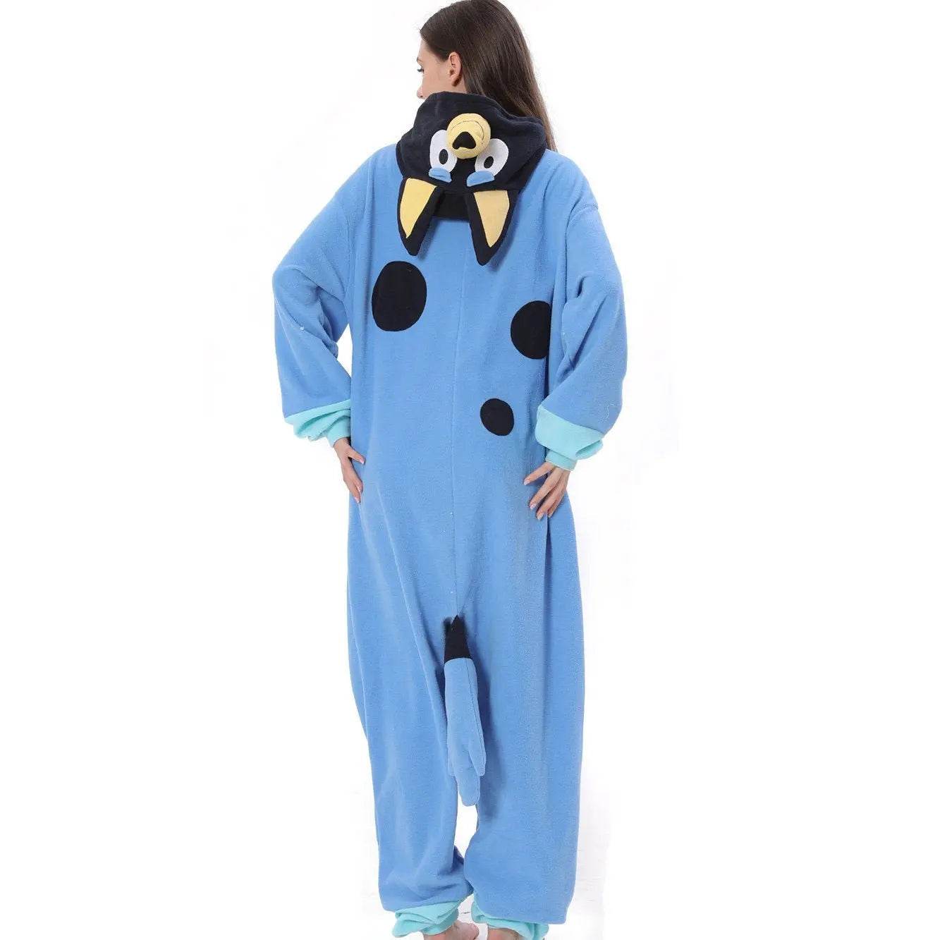 Bluey Onesies Costume Kigurumi PJS Pajamas Outfit for Adult Kids Girl Boy - Ecosfun