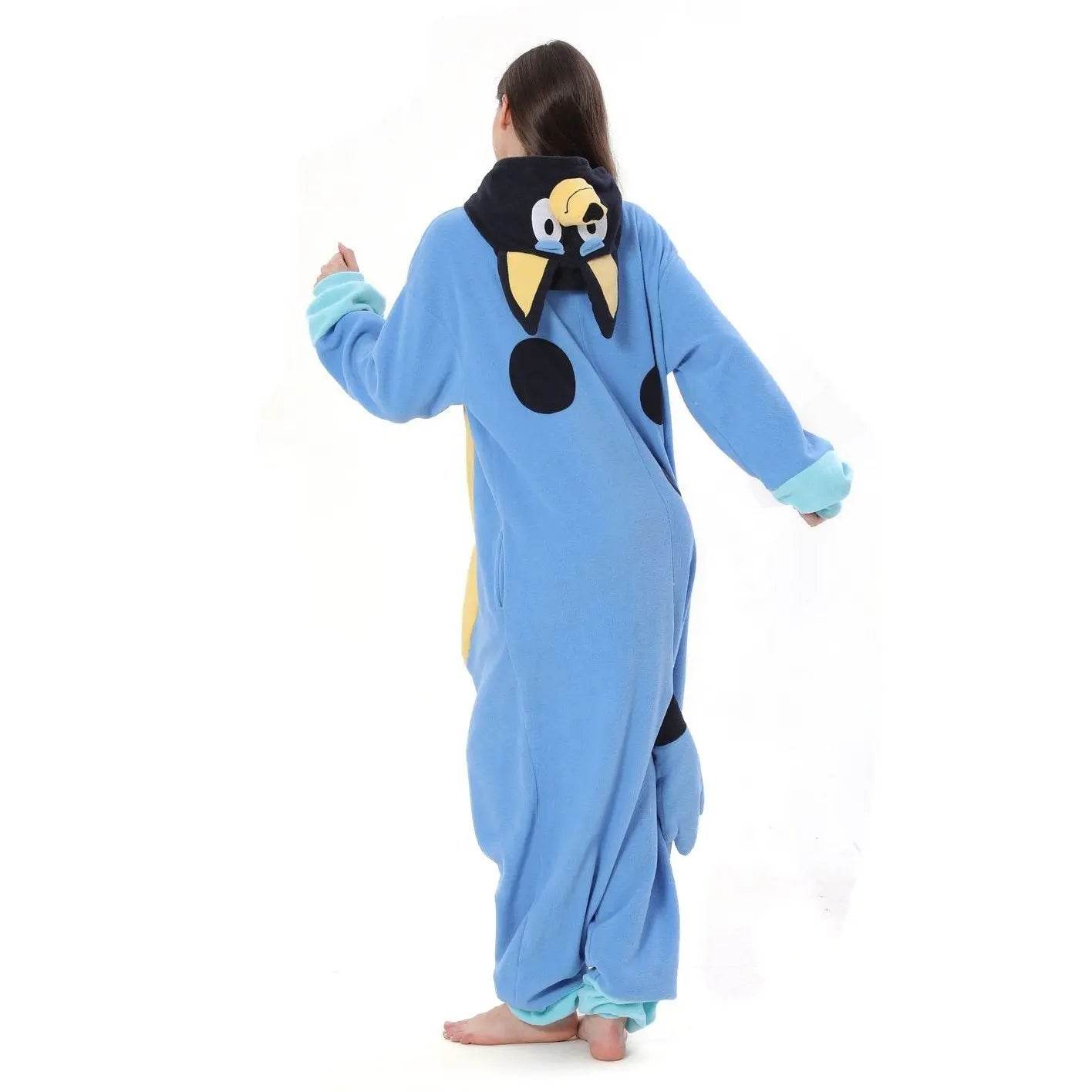 Bluey Onesies Costume Kigurumi PJS Pajamas Outfit for Adult Kids Girl Boy - Ecosfun