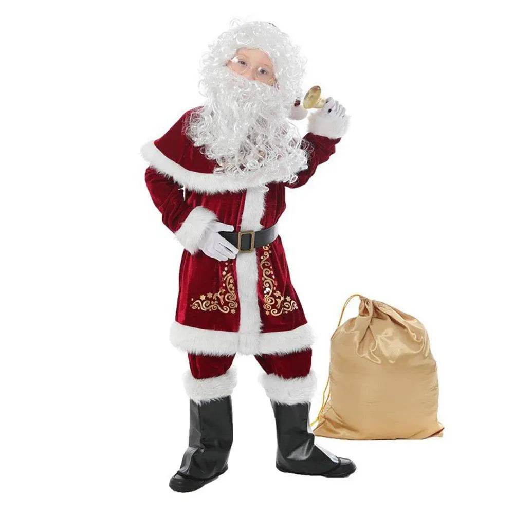 Children's Christmas Costumes Boys and Girls Santa Claus Costumes - Ecosfun
