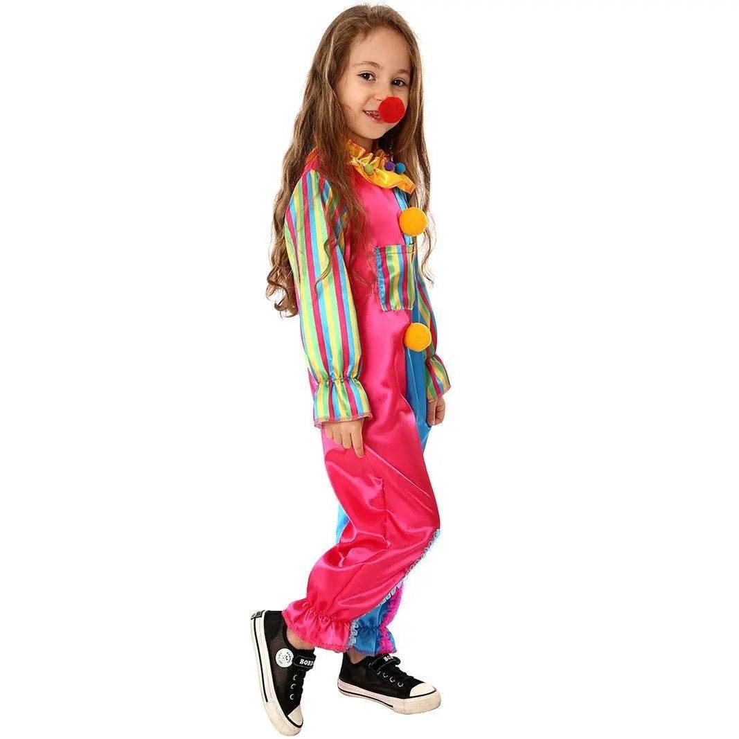 Children's Clown Costume Jumpsuit Carnival Cosplay Halloween and Stage Performance Outfit - Ecosfun