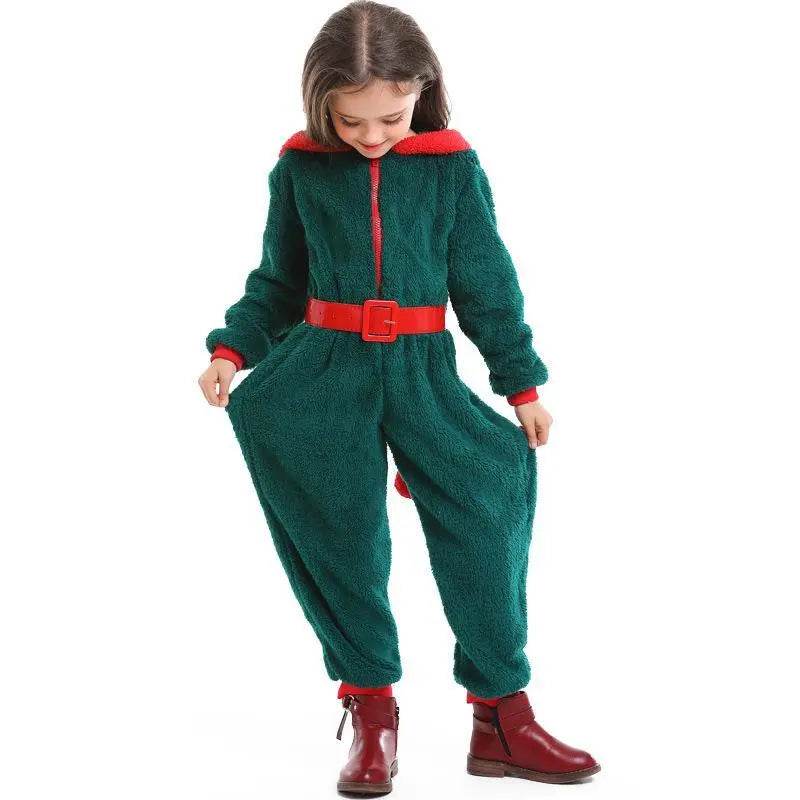 Christmas Family Matching Costume Onesies Hooded Pajamas Jumpsuit - Ecosfun