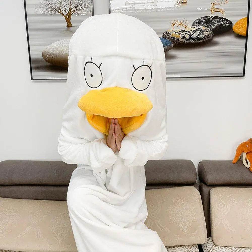 Christmas Pajamas Gintama Elizabeth Duck Blanket Unisex One-piece Bathrobe Nightgown - Ecosfun