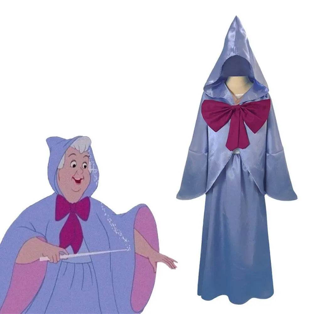 Cinderella Fairy Godmother Cosplay Costume Halloween Outfits Party Carnival Suit - Ecosfun