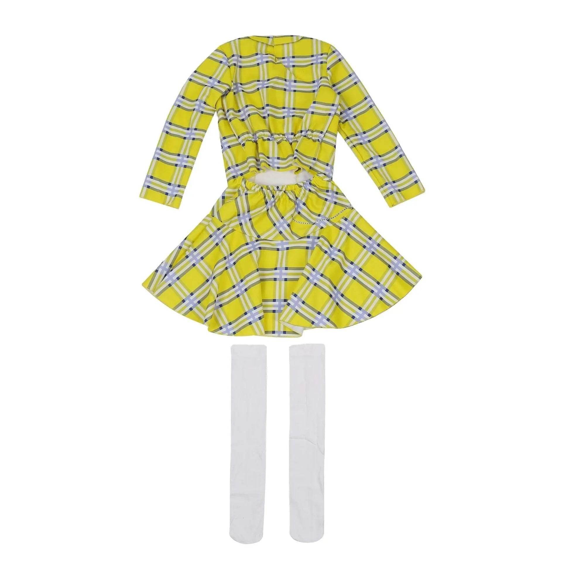 Clueless Cher Horowitz Girl Cosplay Costume School Uniform Suit Fancy Dress Halloween Outfit - Ecosfun