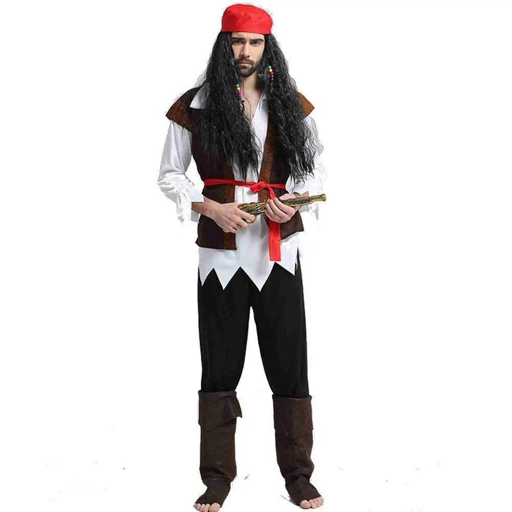 Couples Pirate Outfit Cosplay Costume Fancy Dress Halloween For Adult - Ecosfun